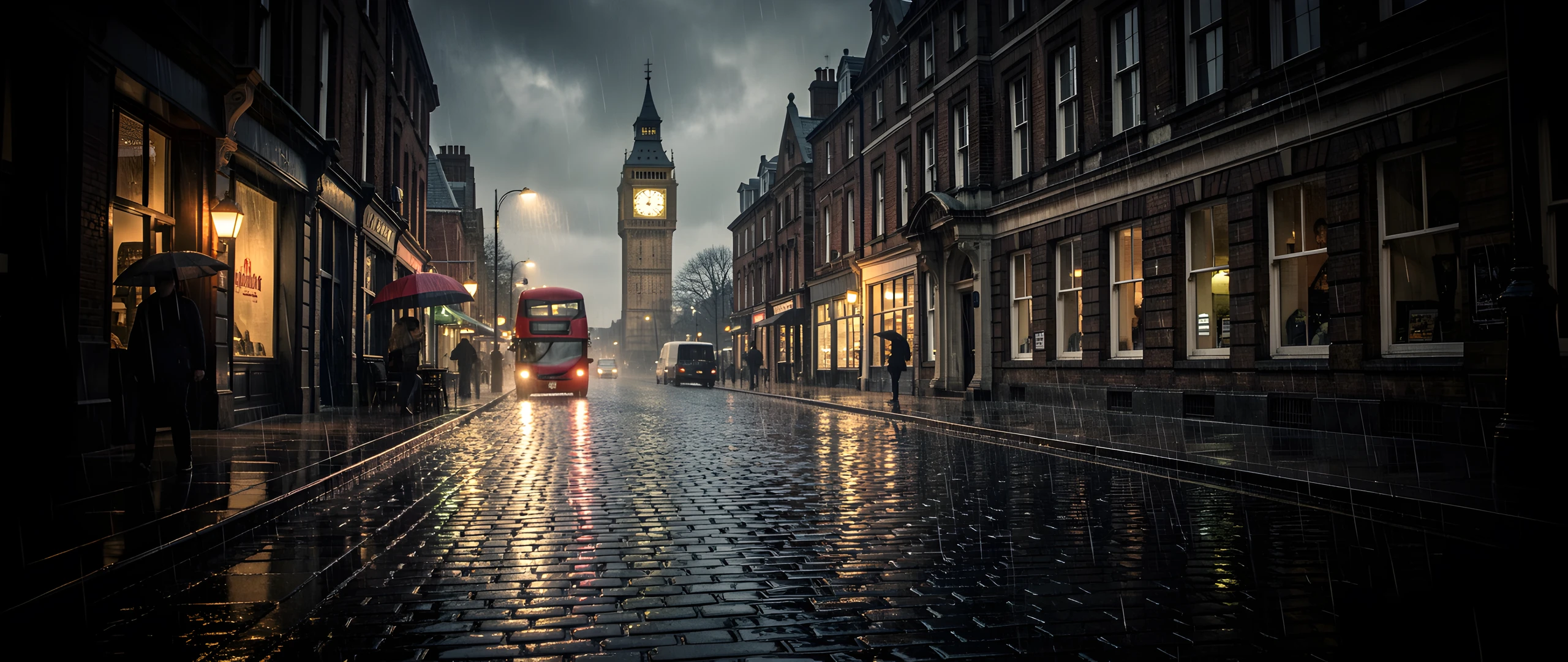 London Night Shadows