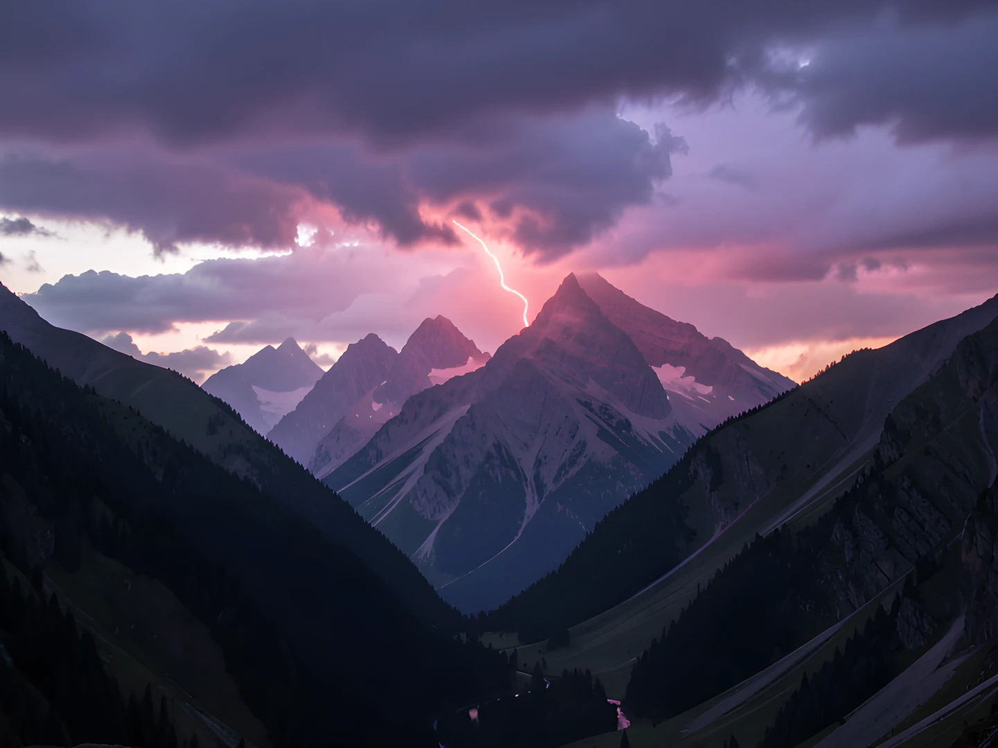Twilight Mountain Glow