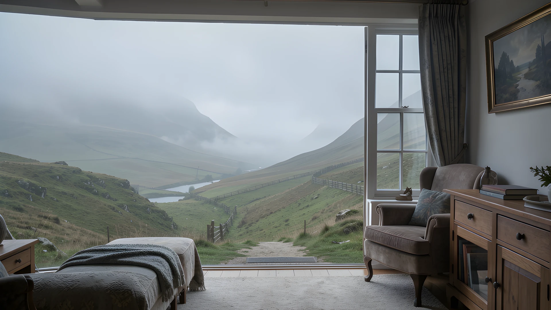 Misty Scottish Moor