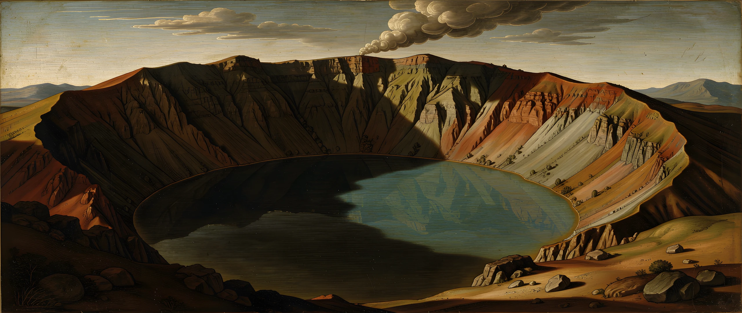 Dark Volcanic Landscape