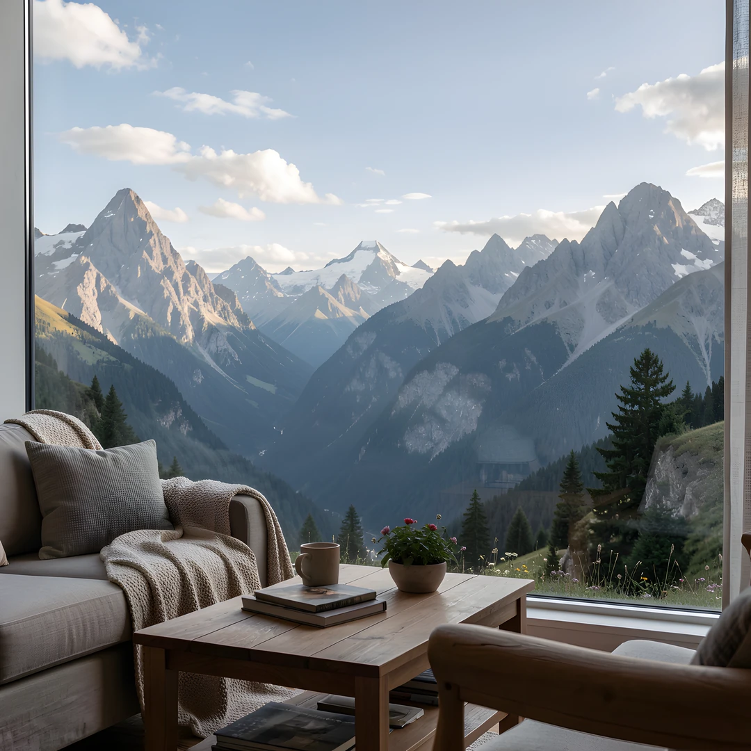 Mountain Home Scene