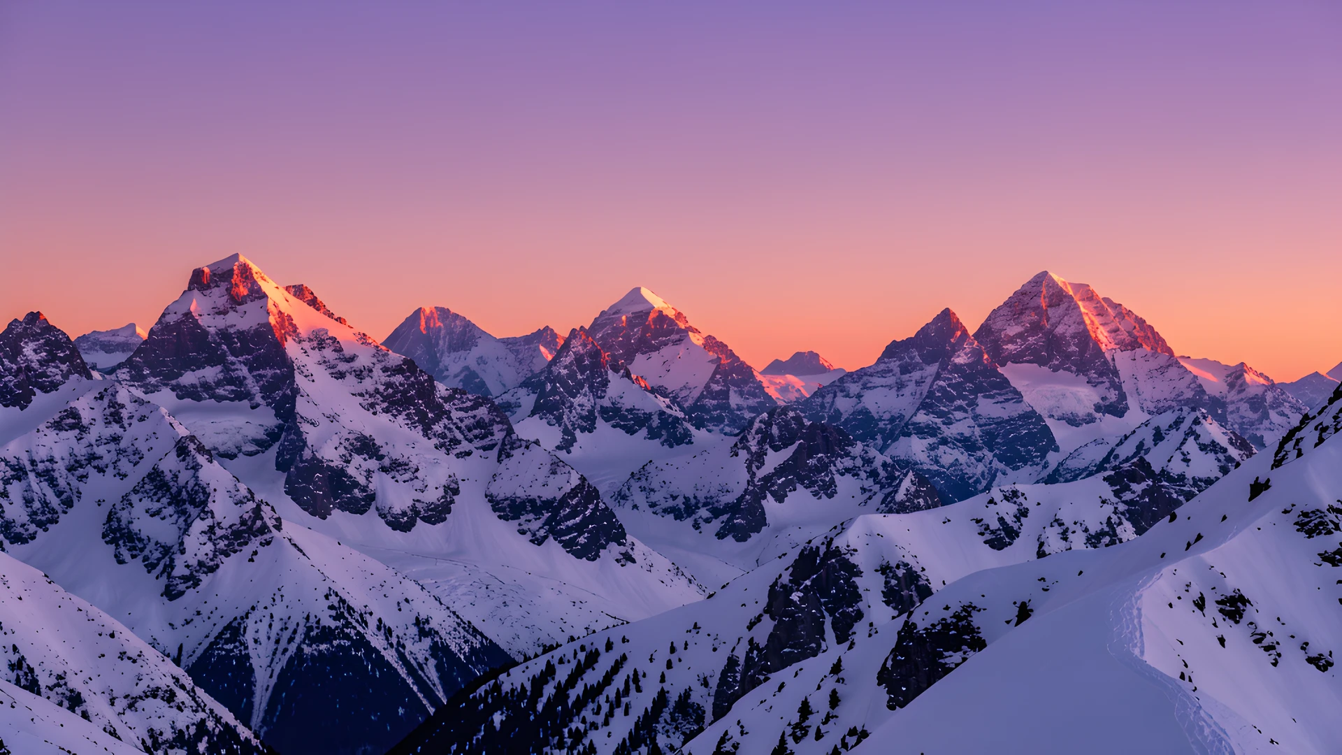 Frosty Mountain Glow