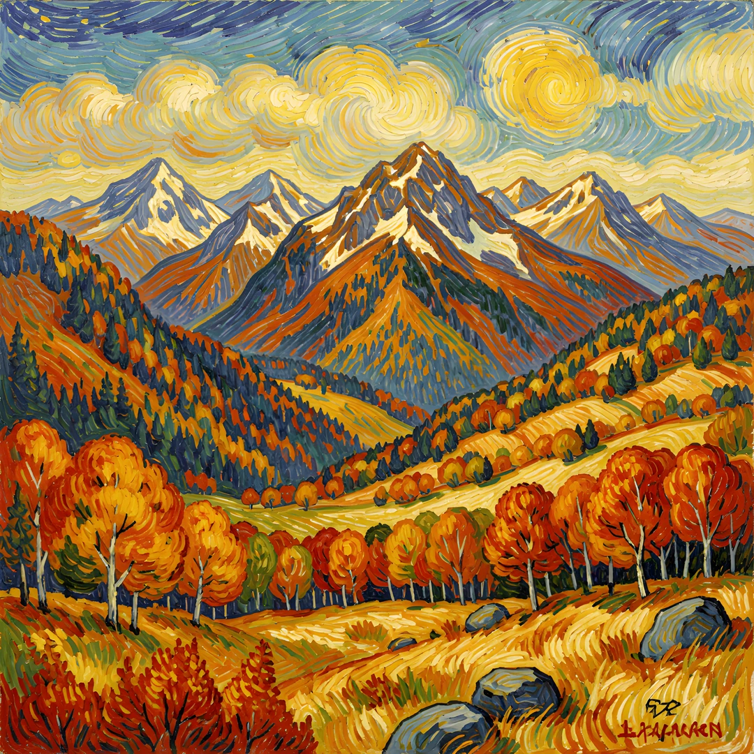 Vibrant Mountain Landscape