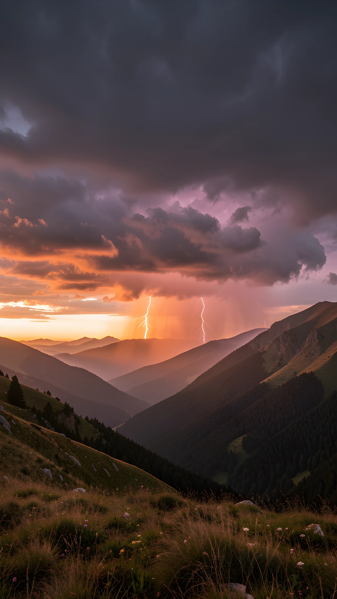 Mountain Storm Dawn