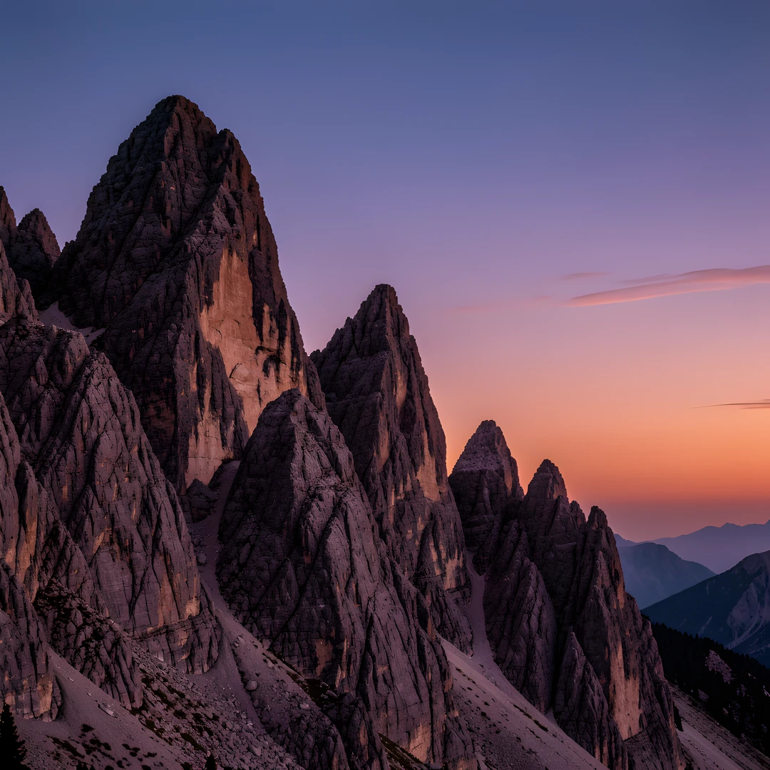 Dark Rocky Peaks