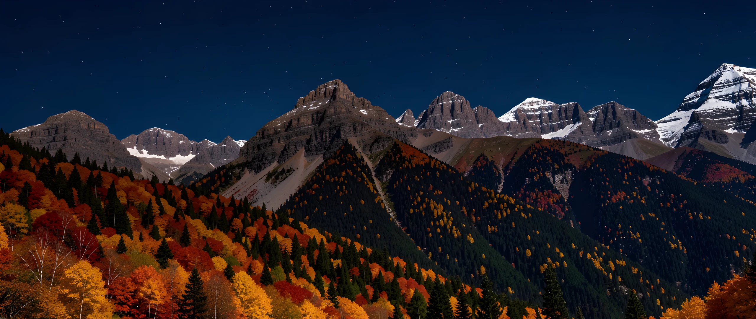 Mountain Twilight Peaks