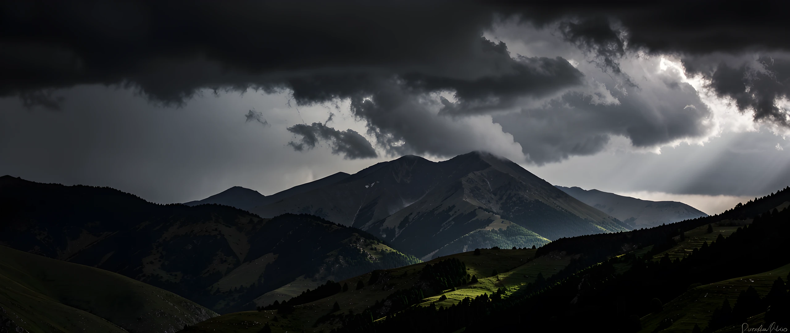 Dark Stormy Peaks