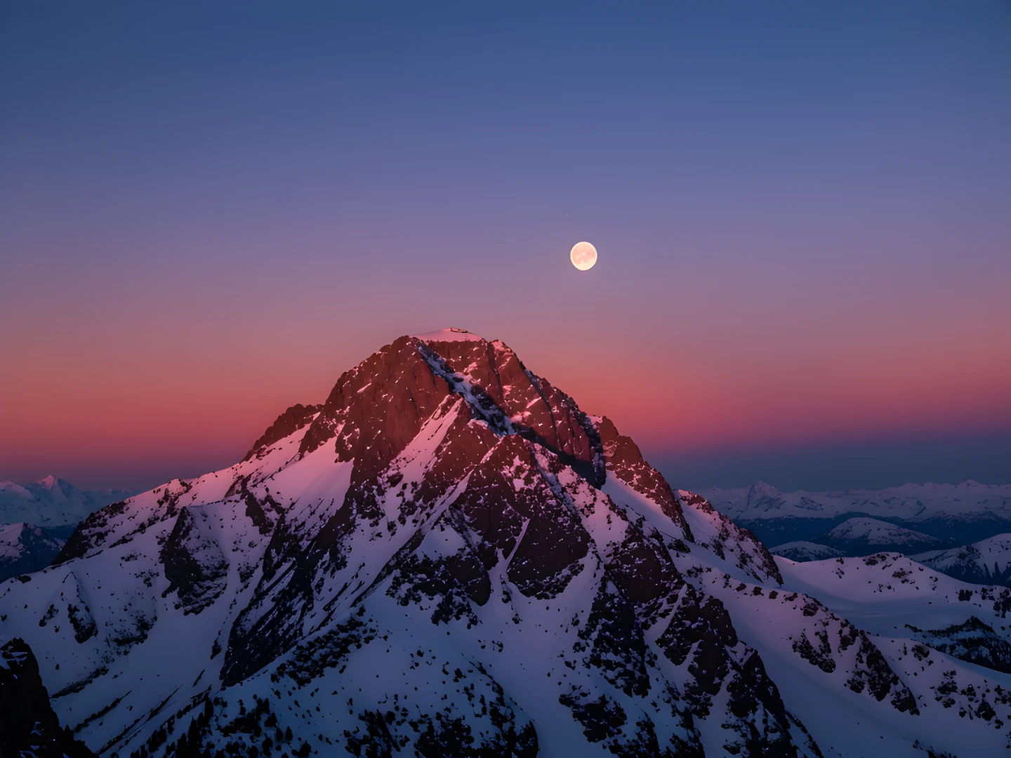 Frozen Lunar Peak