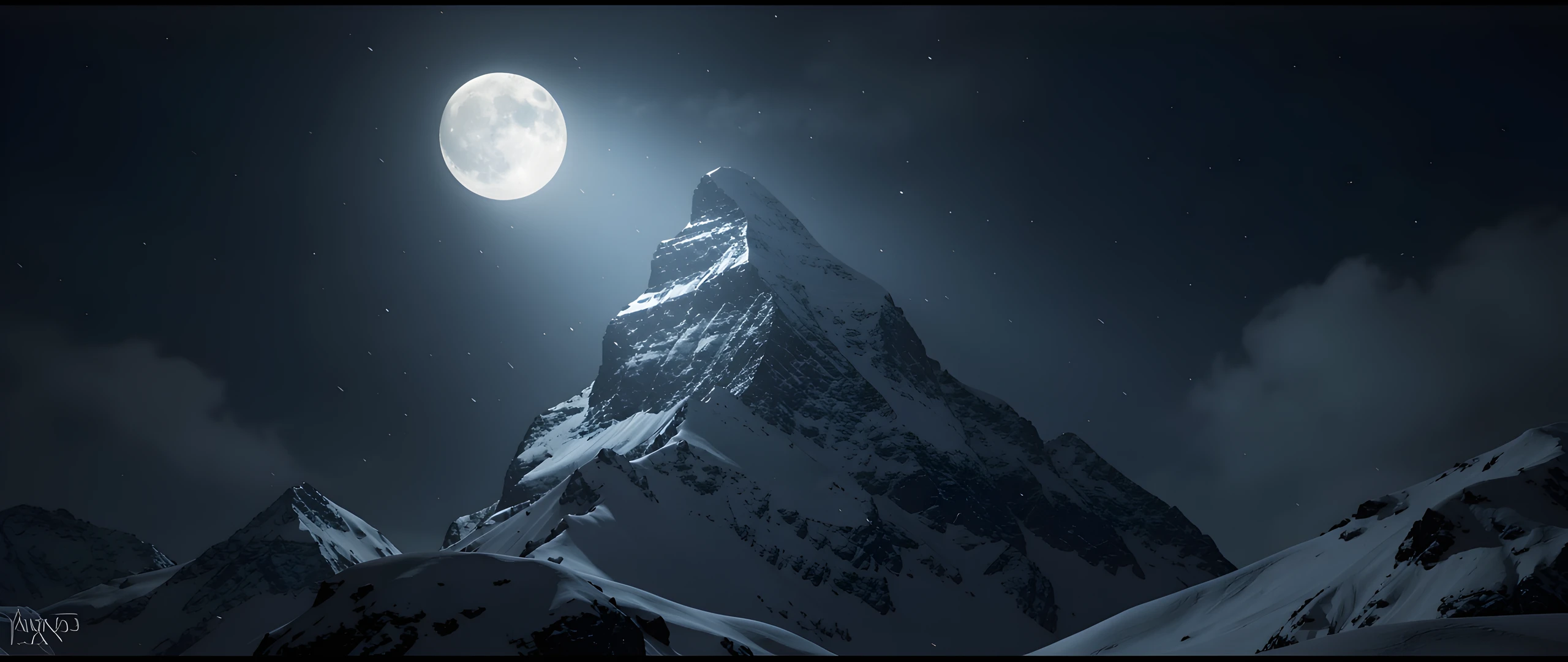 Frozen Lunar Peaks