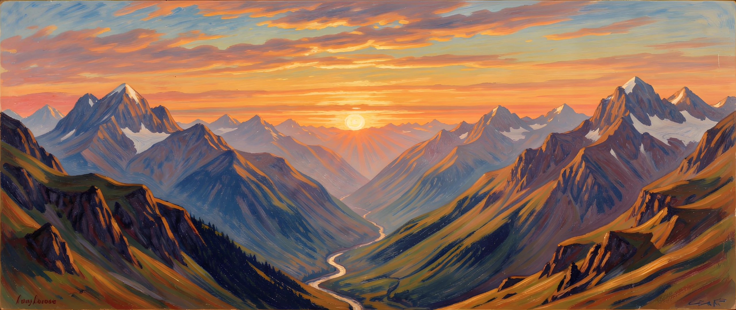 Desert Sunset Scene