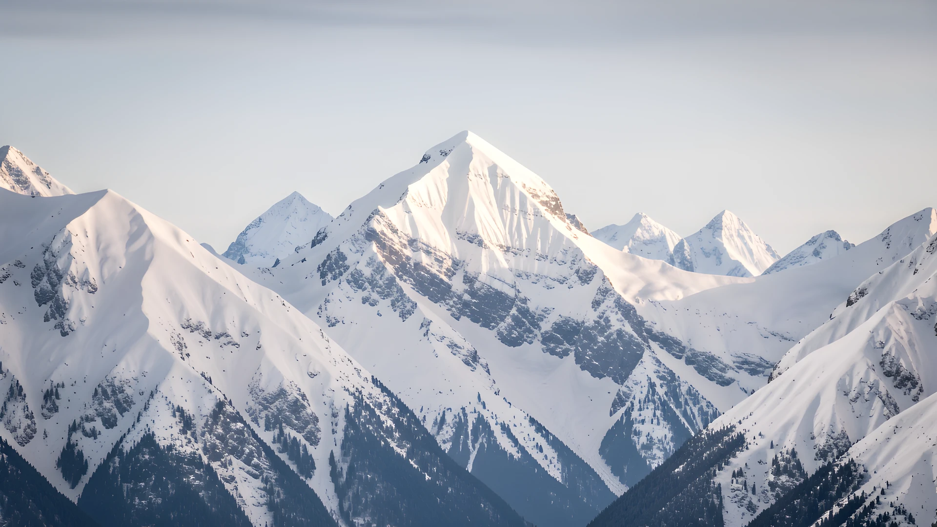 Fading Mountain Peaks