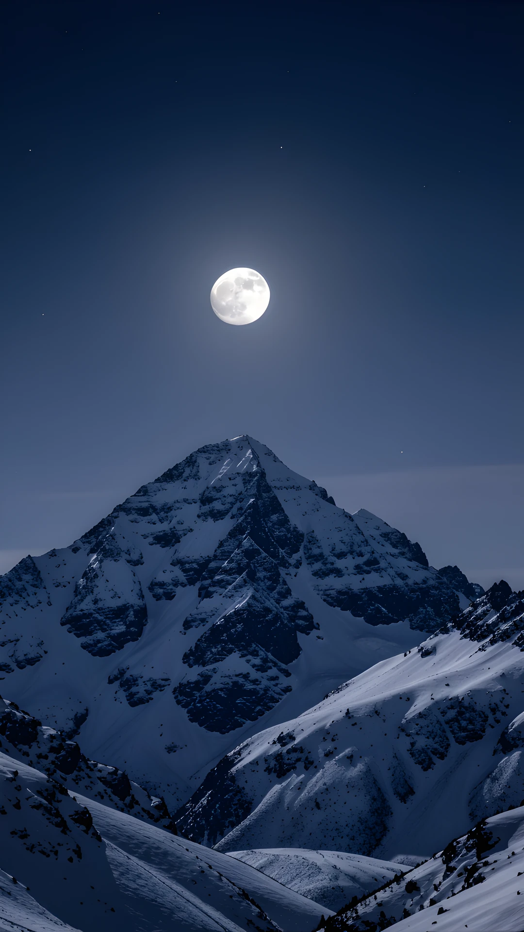 Frozen Lunar Peaks