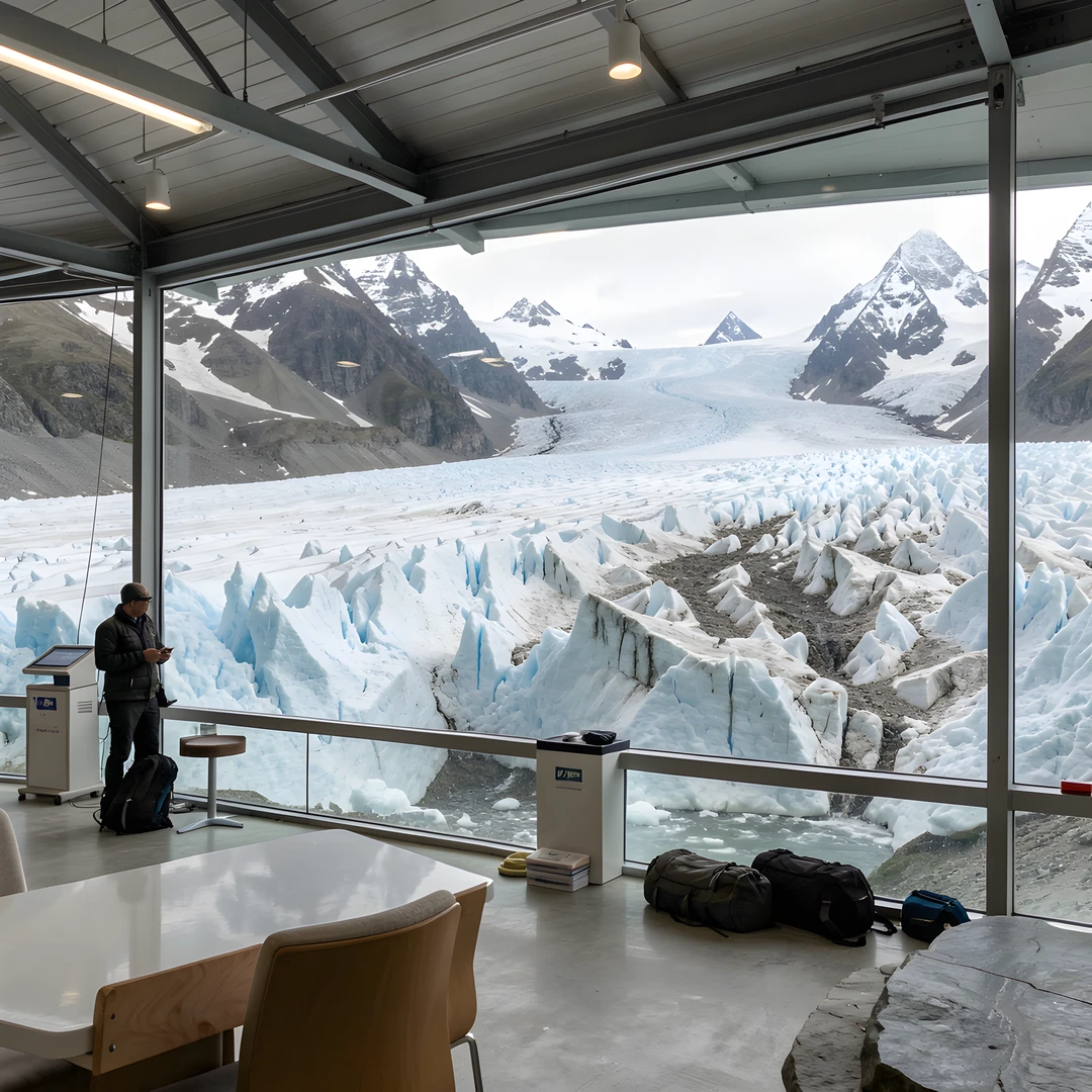 Frozen Alpine Scene