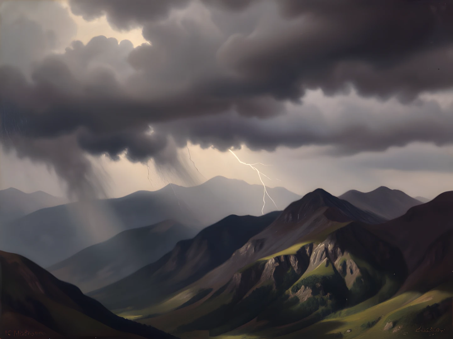 Stormy Mountain Peak