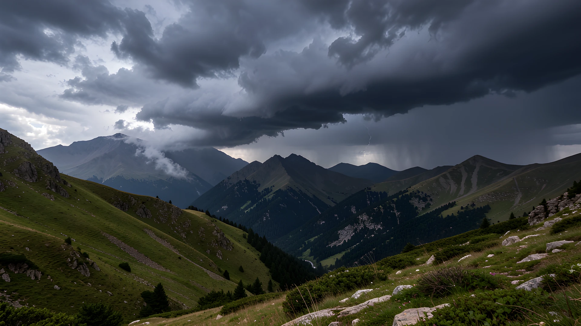 Mountain Storm Sky