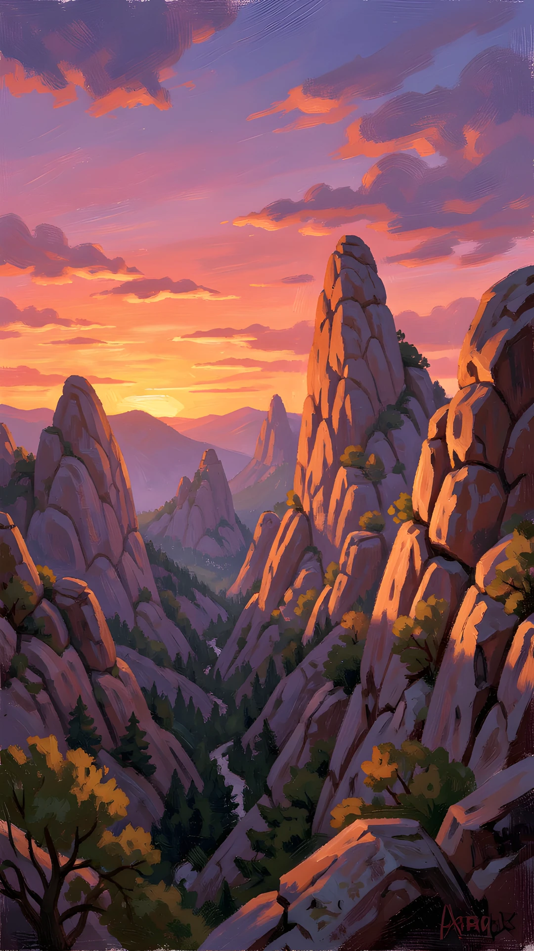 Golden Morning Sky