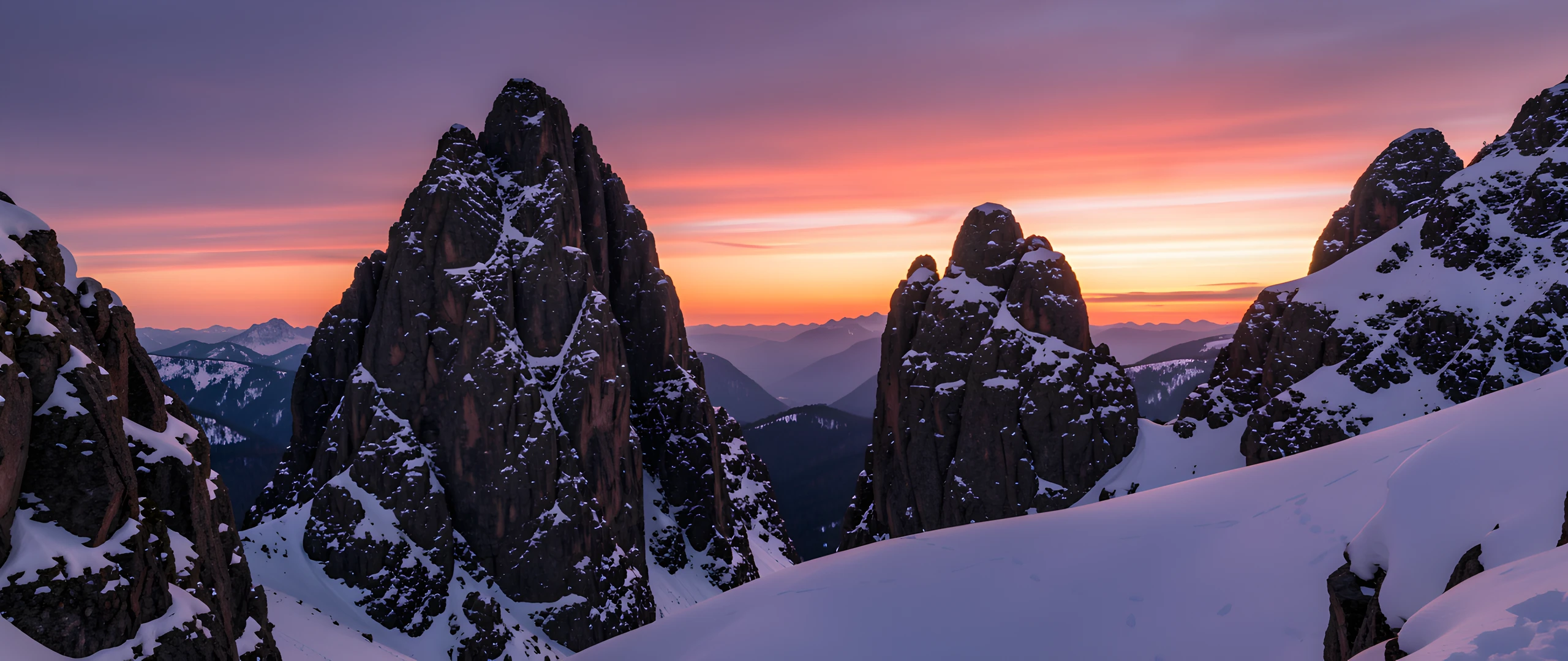 Frozen Mountain Peaks