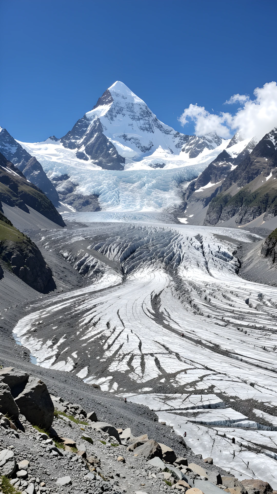 Frozen Alpine Peak