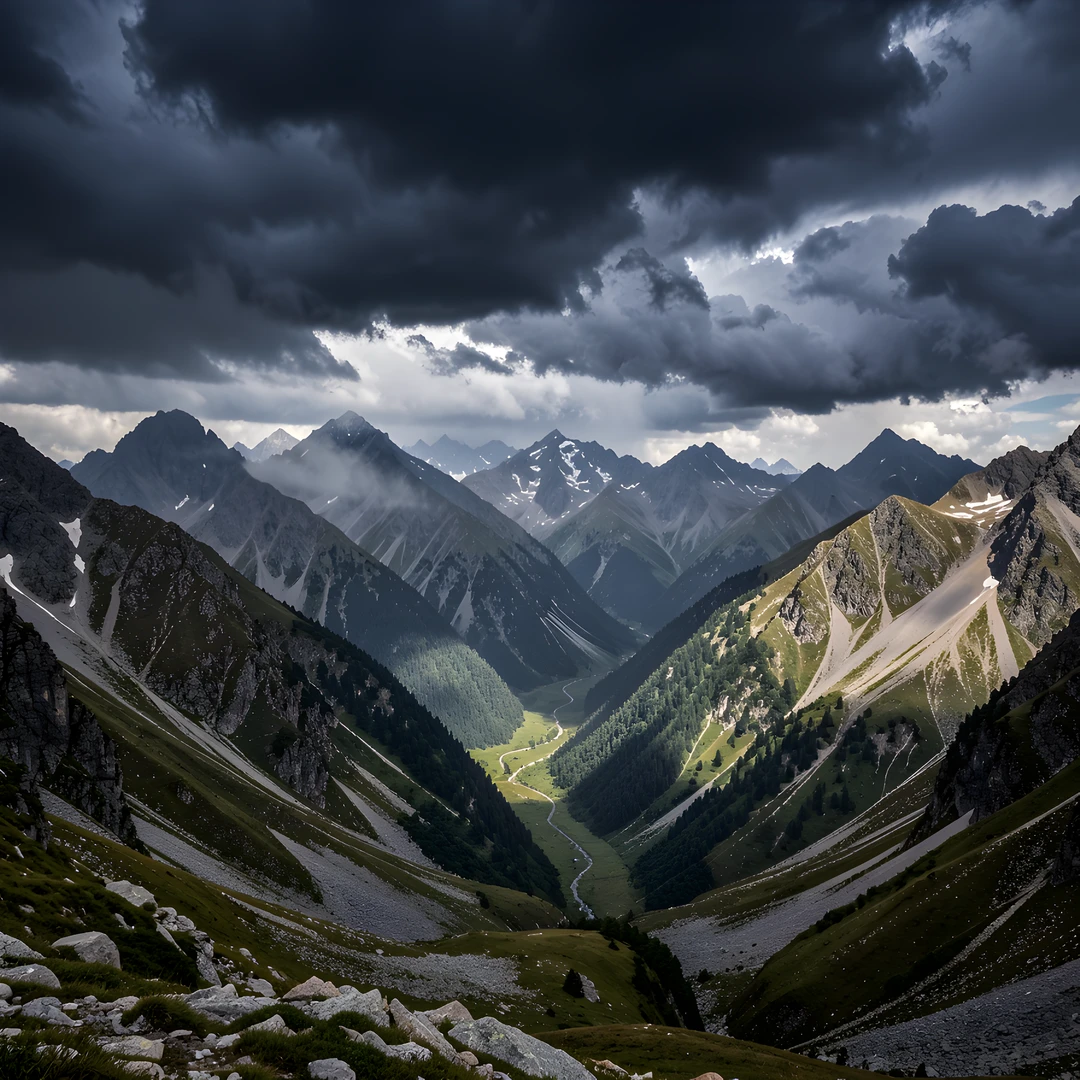 Stormy Mountain Peak