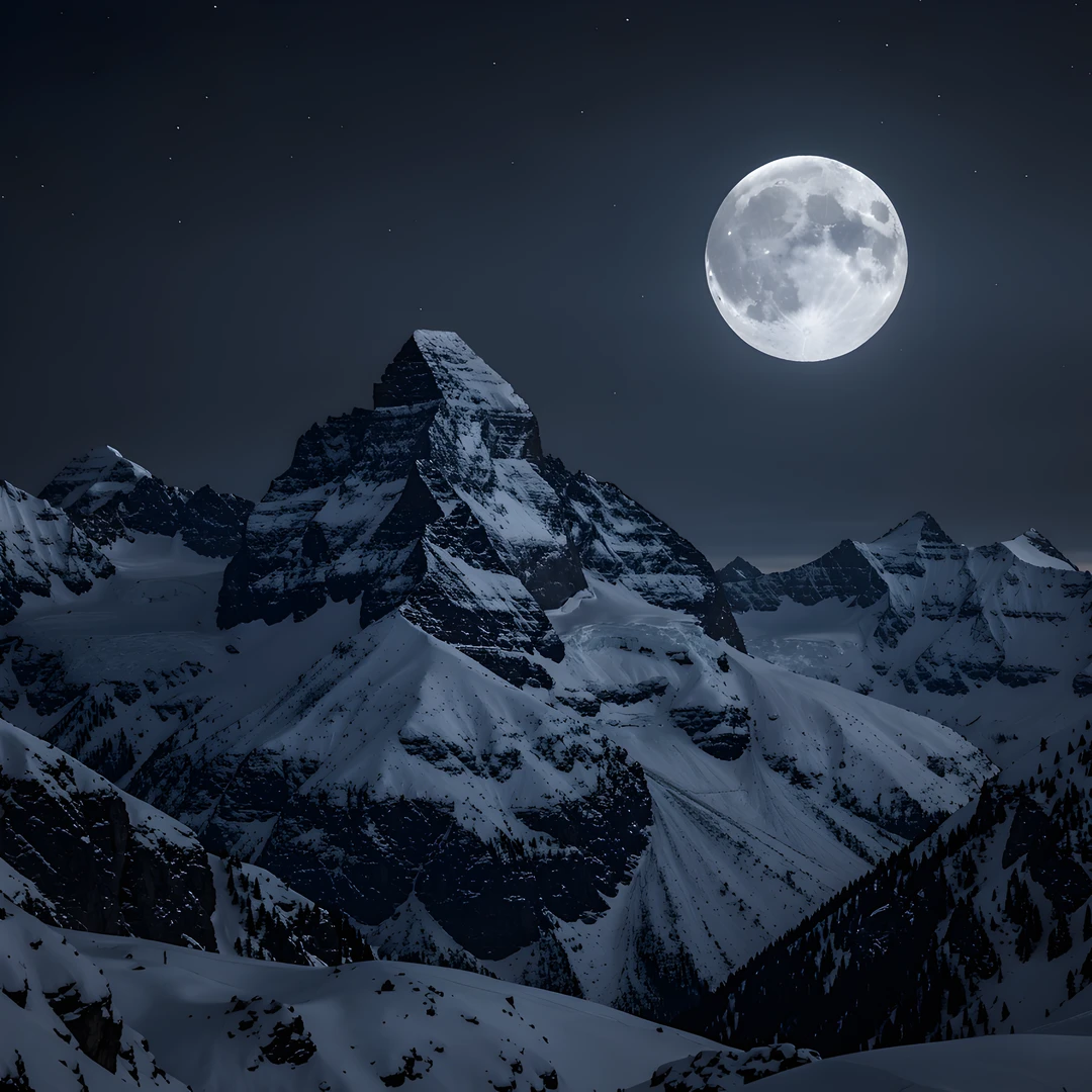 Lunar Mountain Shadows