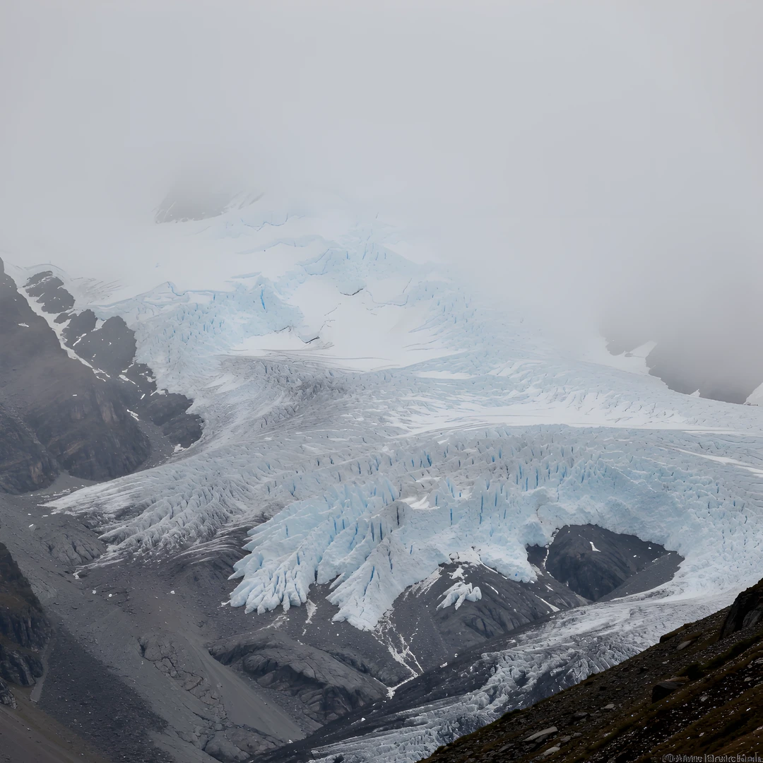 Frozen Alpine Peaks