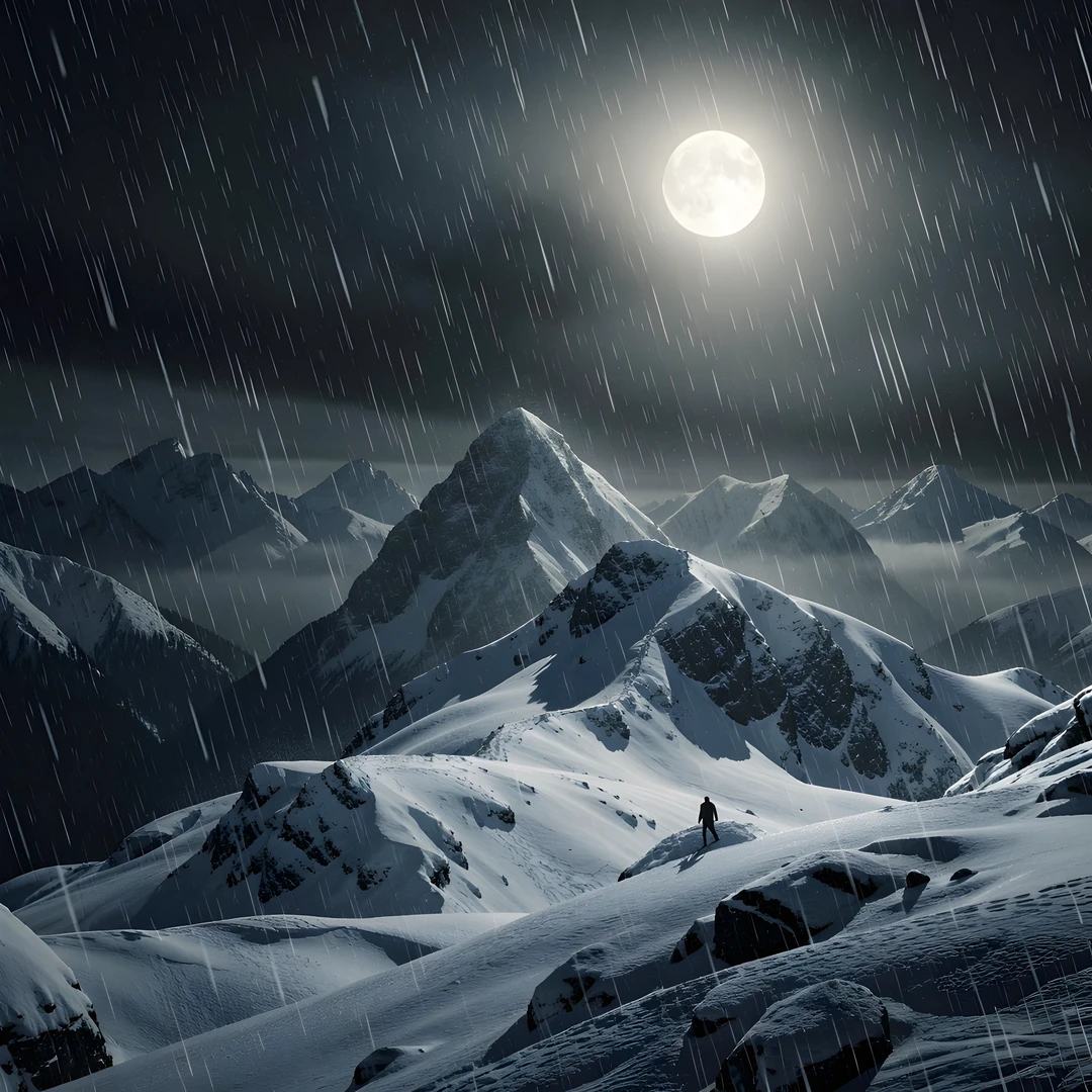 Frozen Lunar Peaks