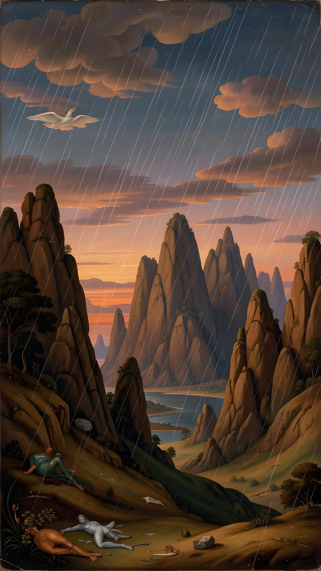 Rocky Sunset Twilight