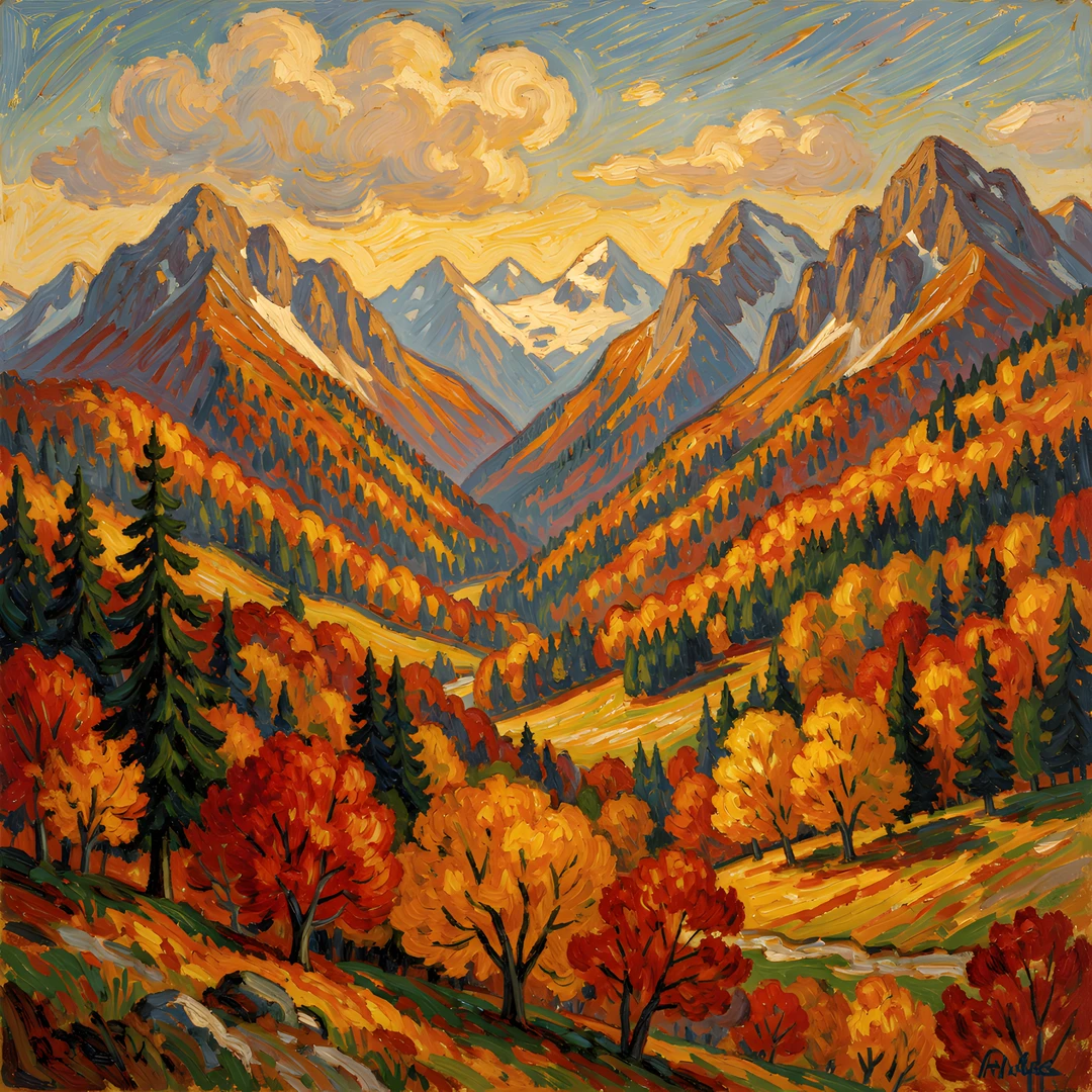 Monets Mountain Range