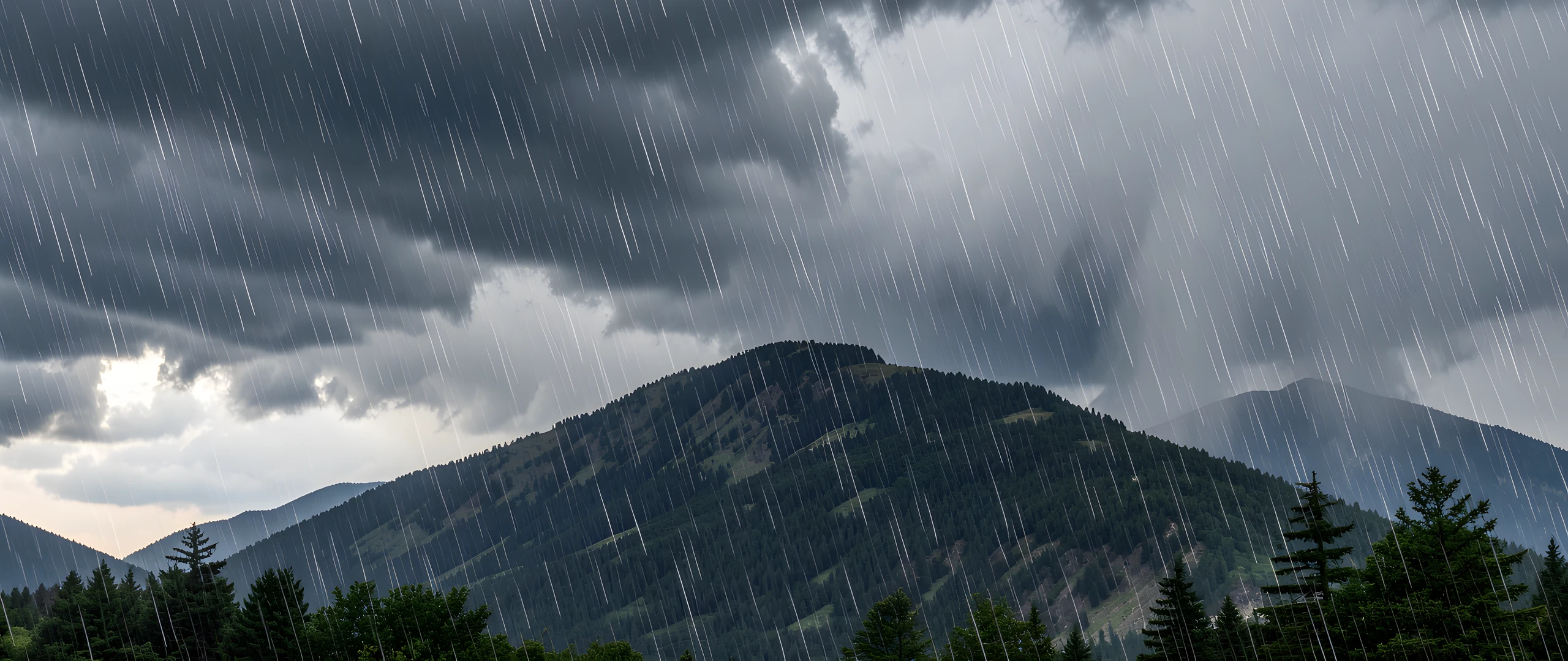 Stormy Mountain Ridge