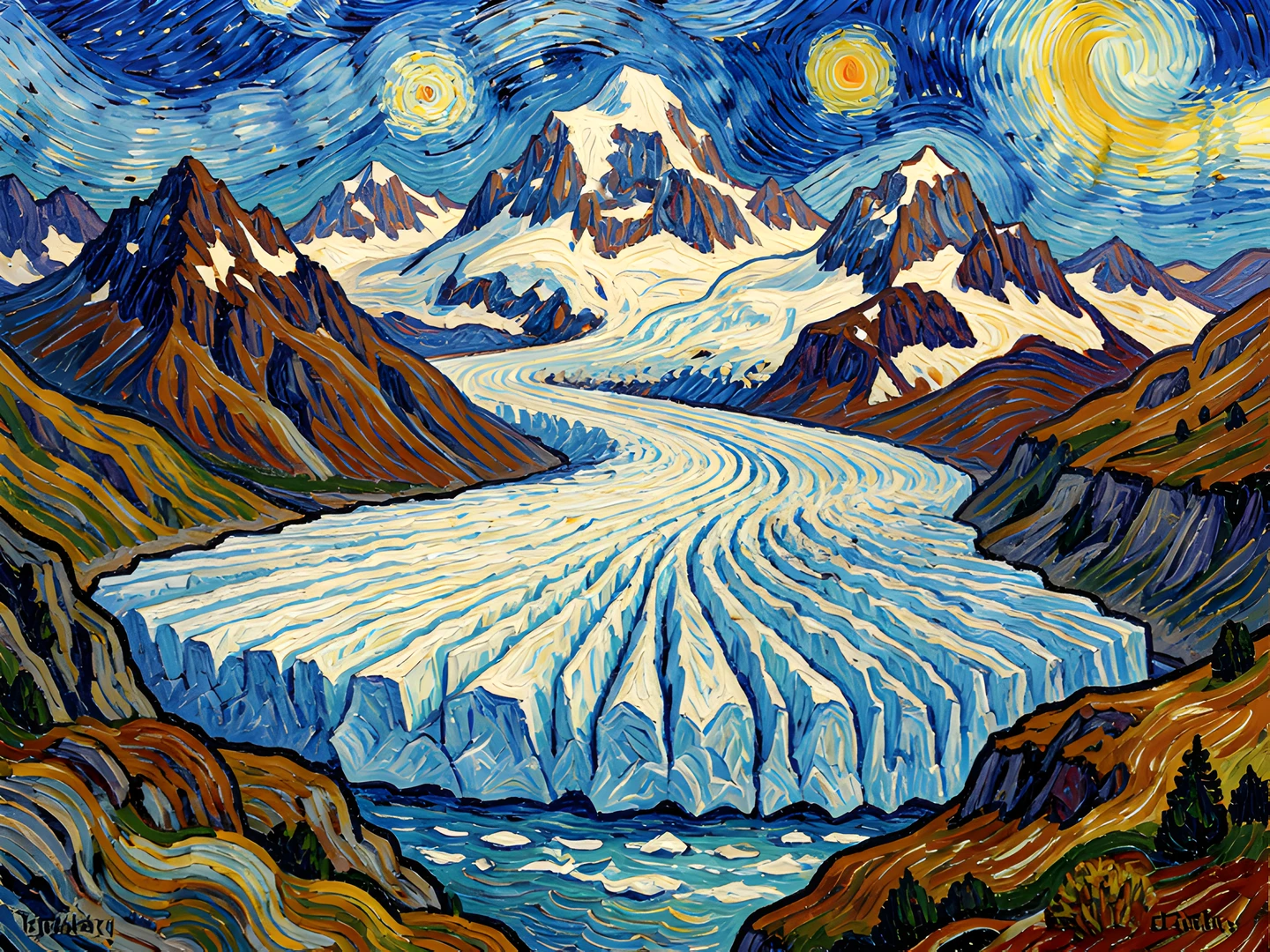 Alpine Van Gogh