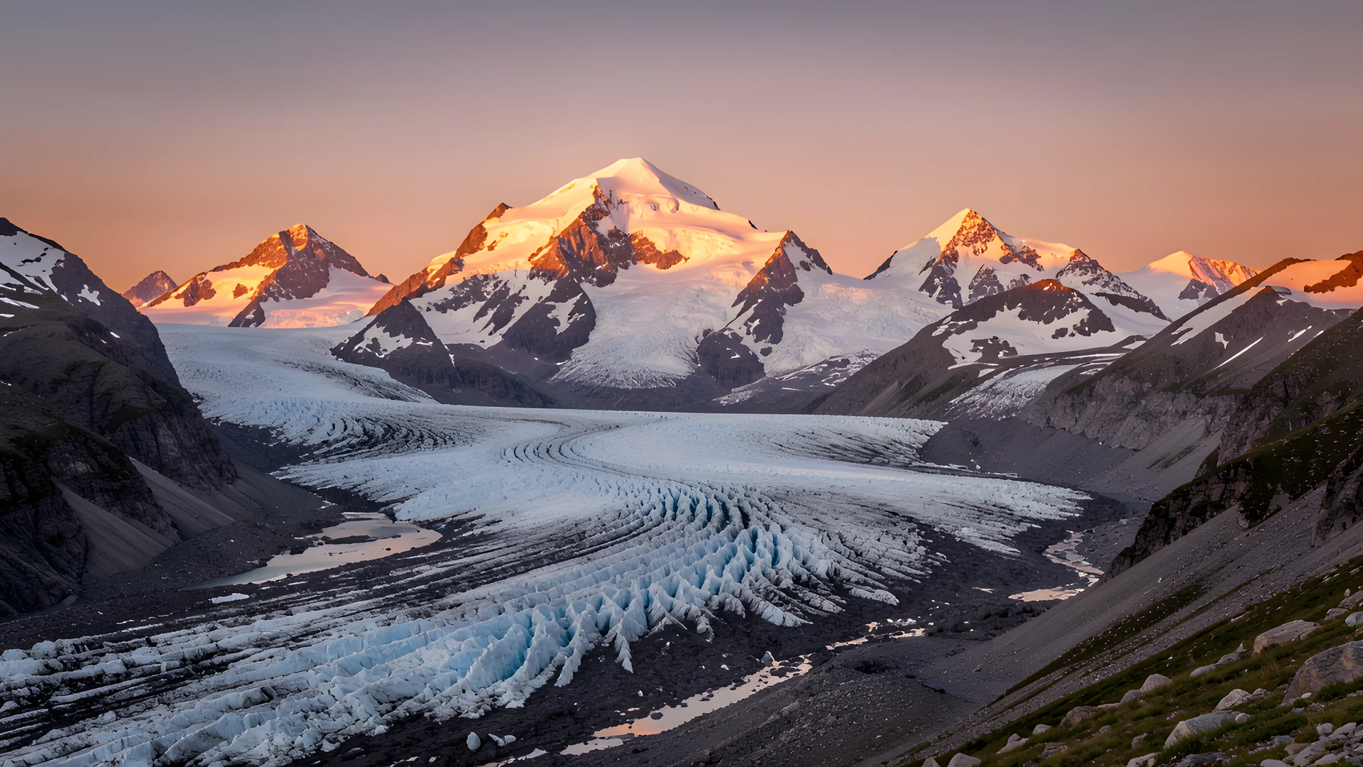 Frozen Morning Peaks