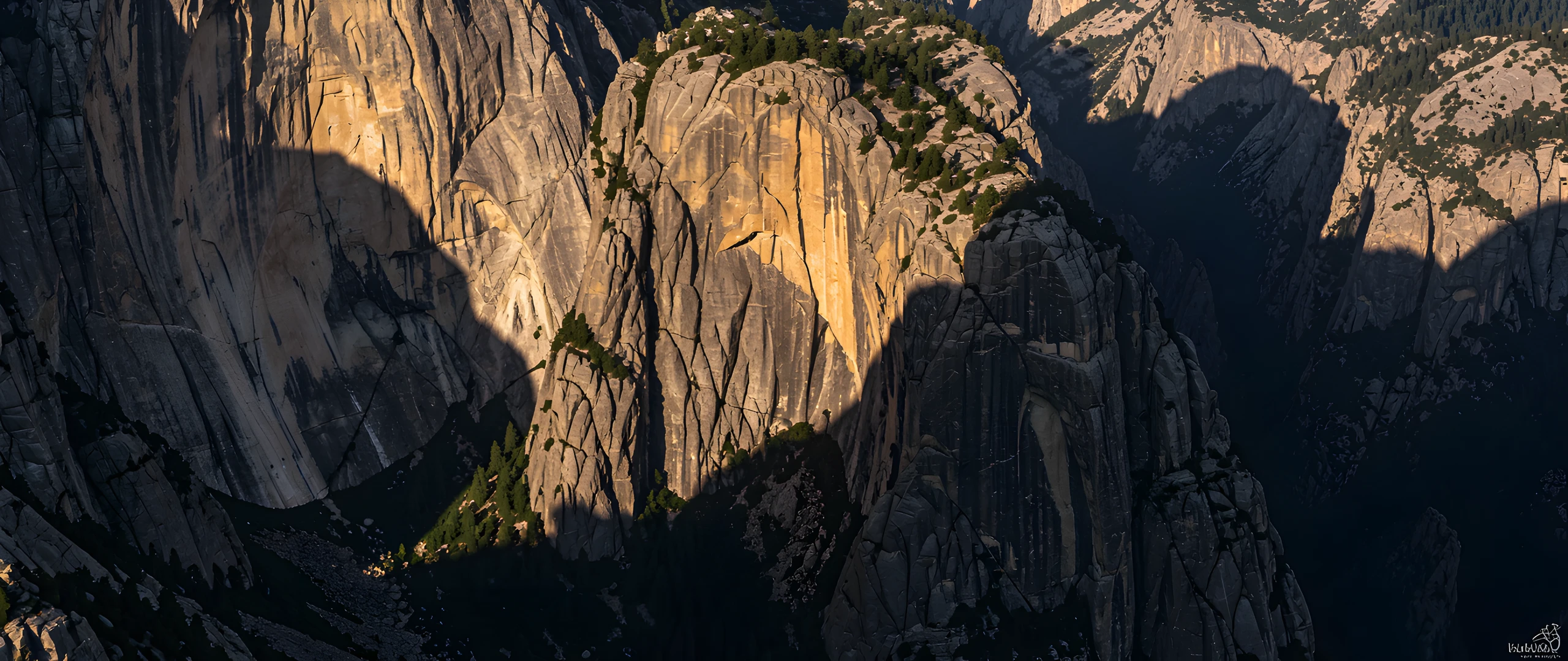 Golden Cliff Scene