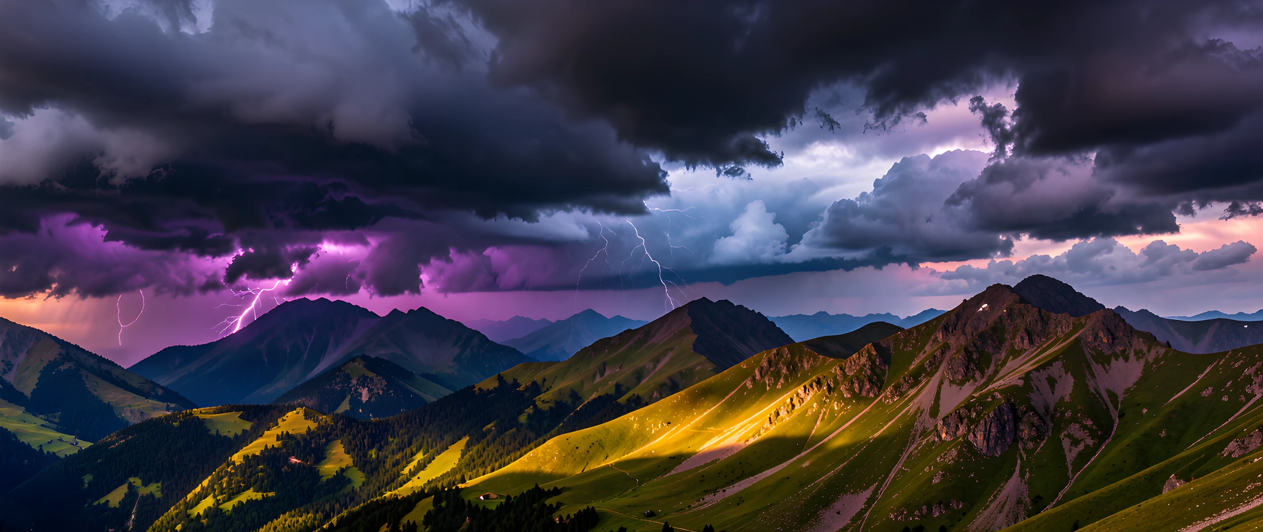 Stormy Mountain Ridge