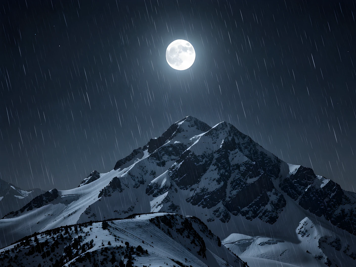 Frozen Lunar Landscape
