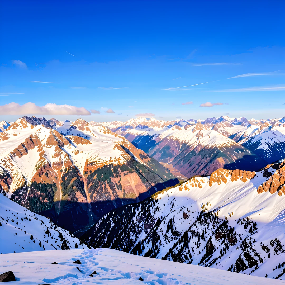 Snowy Oasis Mountain