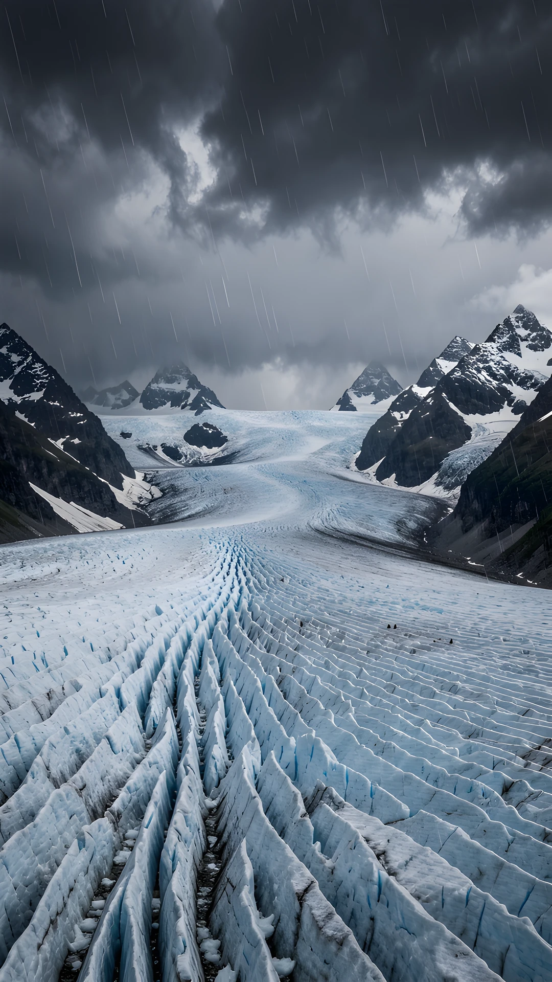 Frozen Mountain Landscape