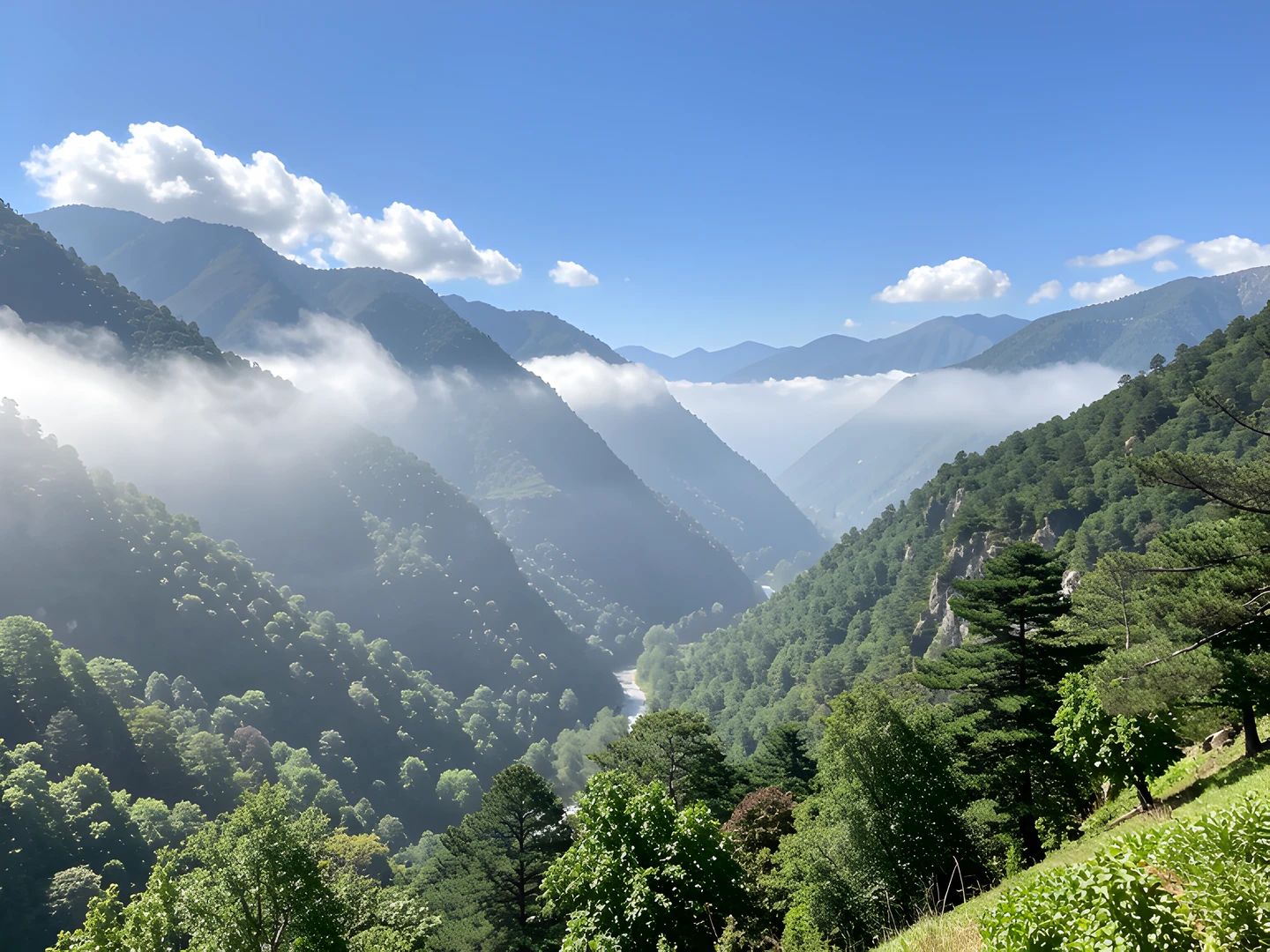 Mountain Valley Sky