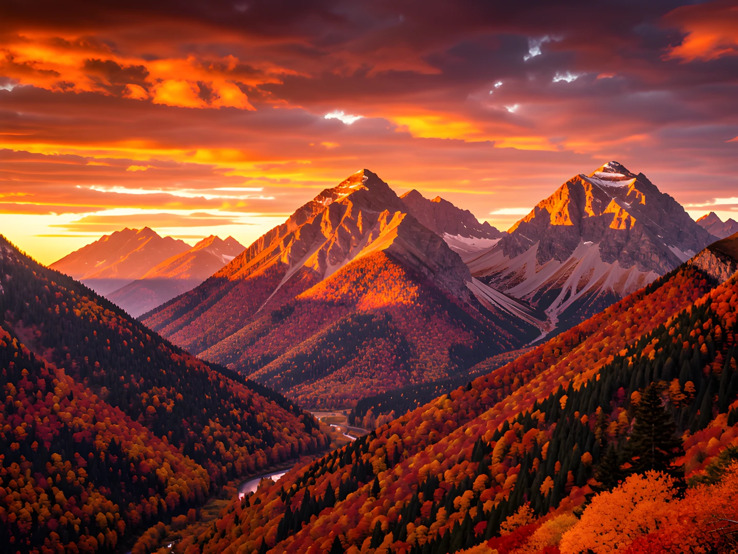 Golden Mountain Dawn