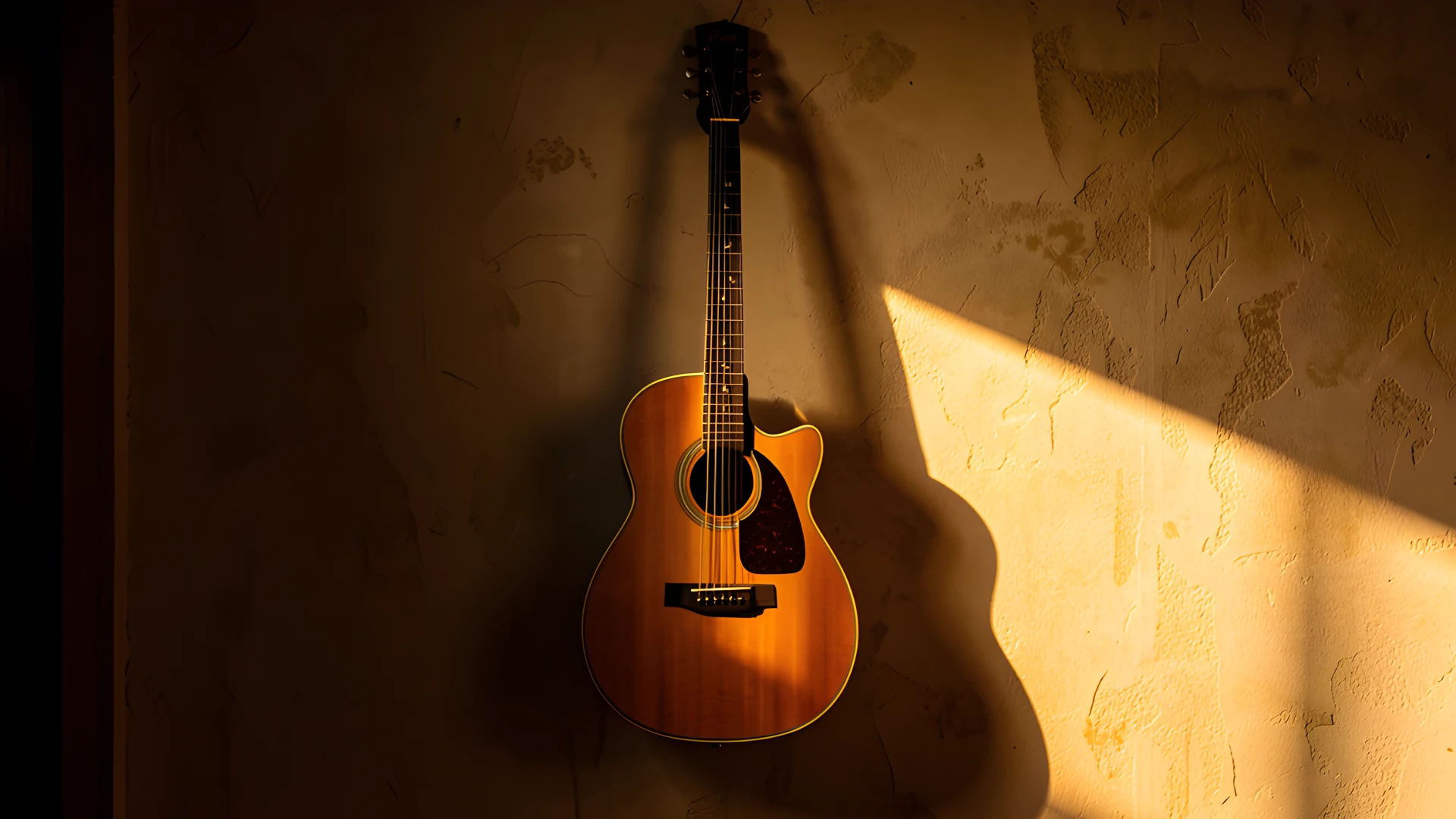 Guitar Wall Reflections