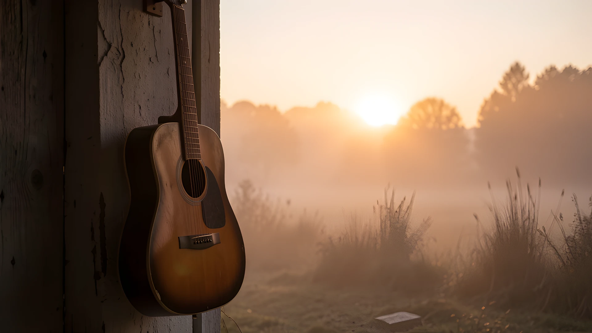 Morning Guitar Scene