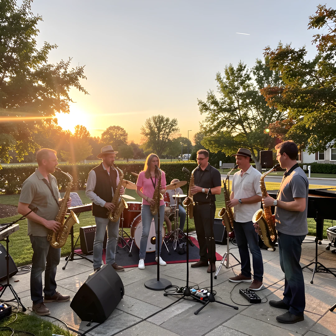 Jazz Sunset Scene