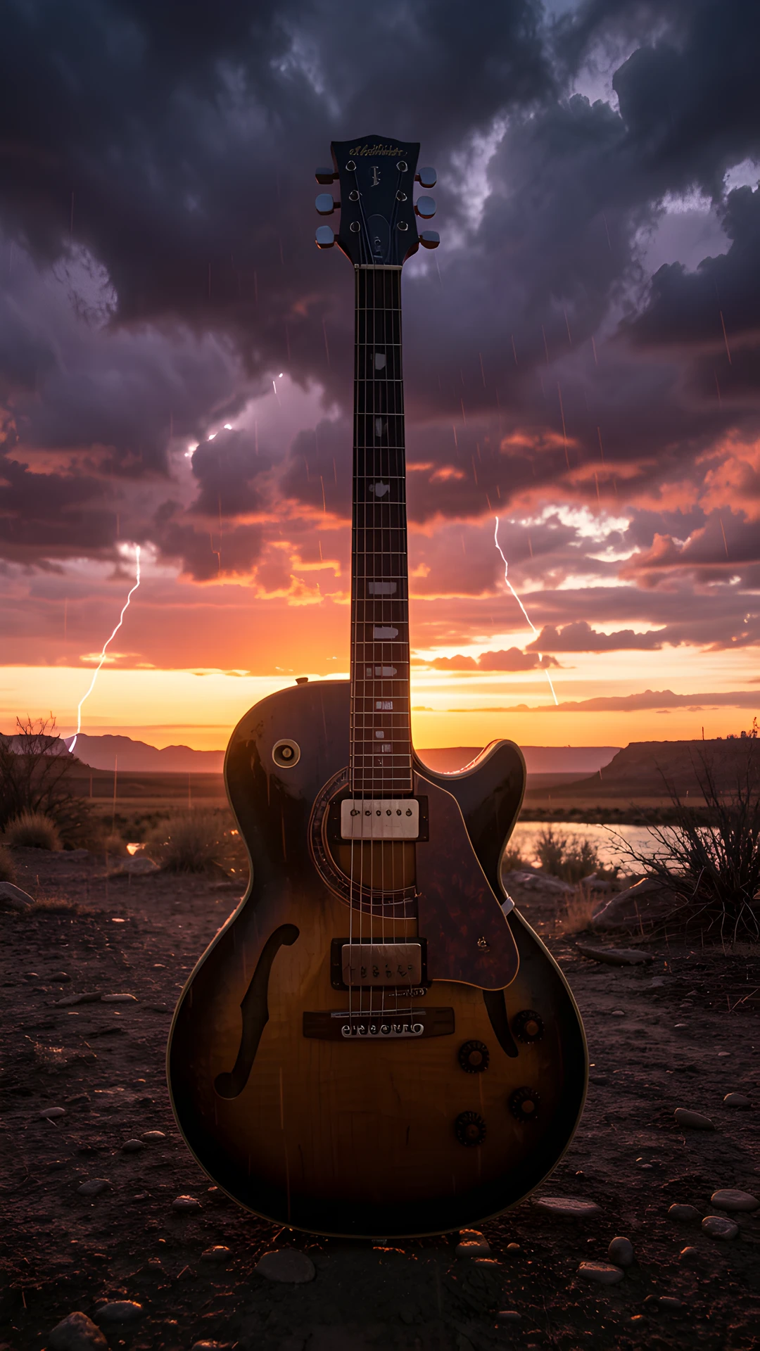 Desert Storm Sunset