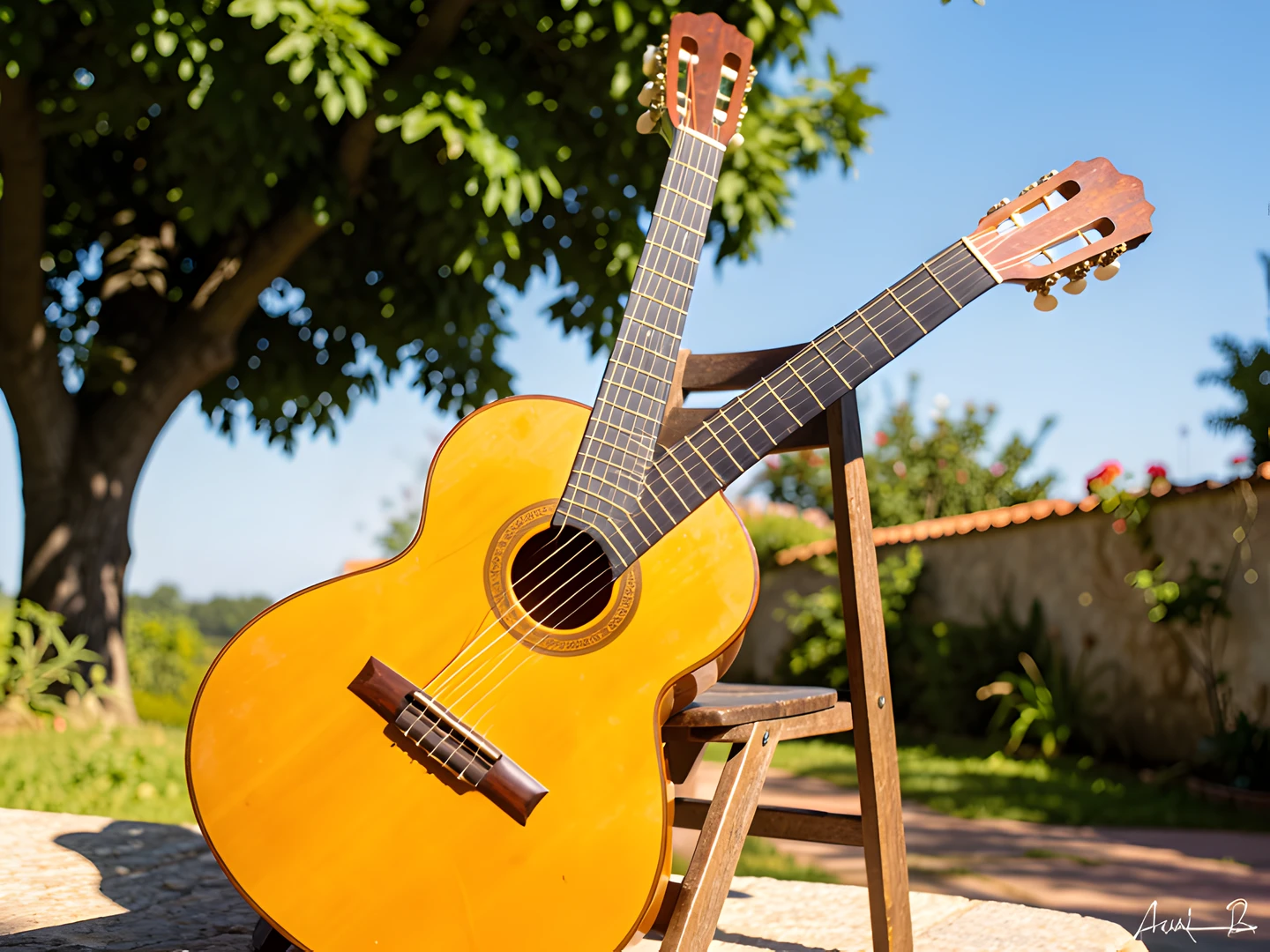 Spanish Guitar Sunset