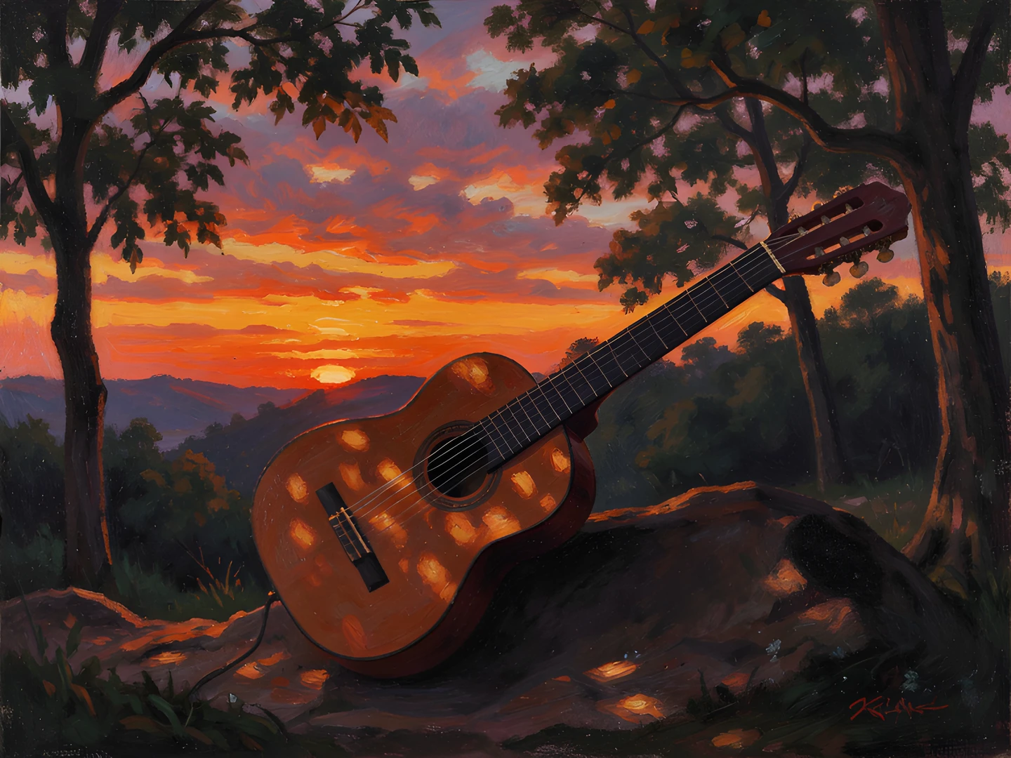 Impressionist Guitar Study