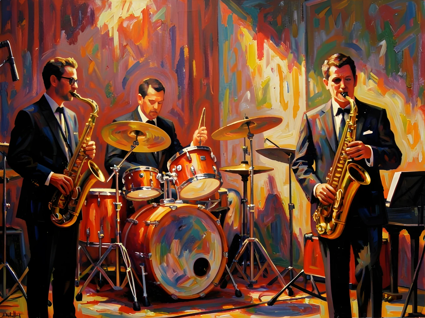 Impressionist Jazz Scene