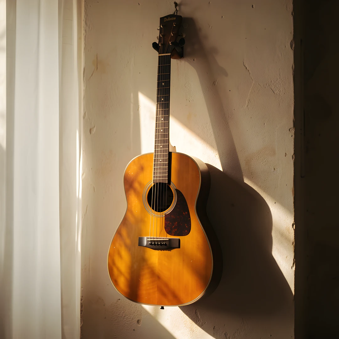 Guitar Wall Reflection