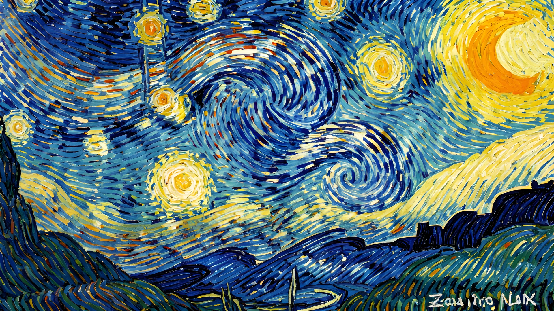 Starry Night Waves