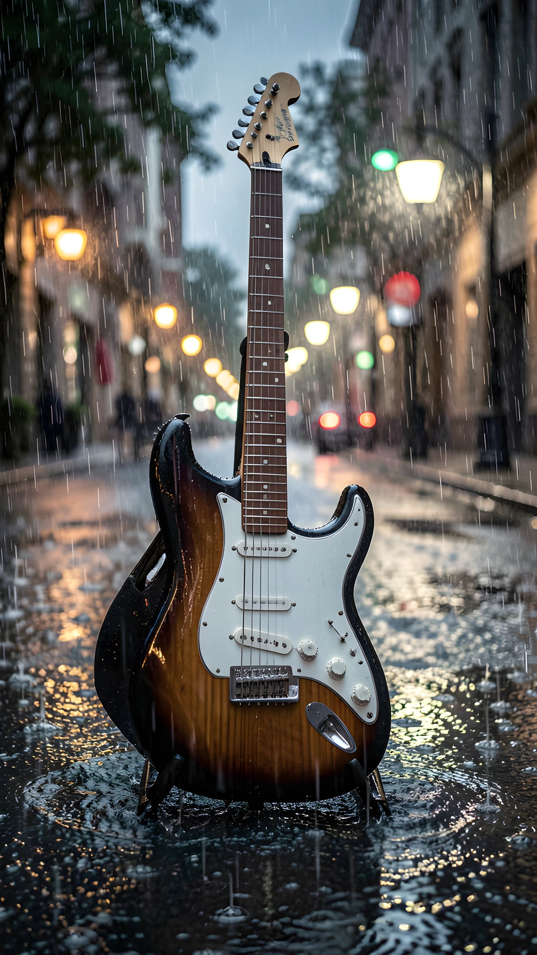 Rainy Cityscape