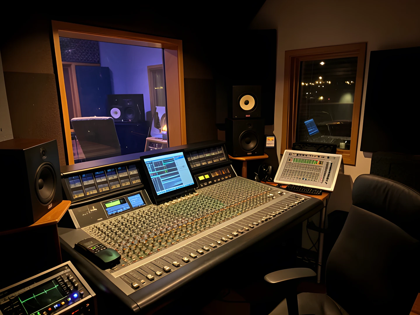 Darkened Control Room