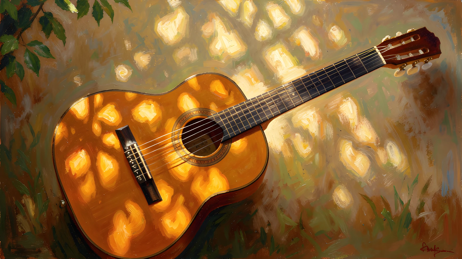 Moonlit Guitar Strings